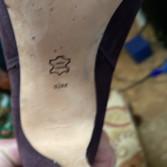 Joan & David made in Italy purple suede ankle boots size 8 1/2 - Picture 6 of 12